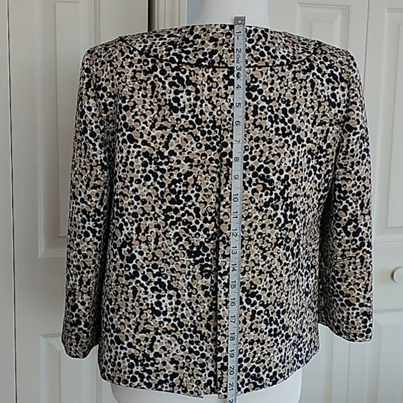Liz Claiborne printed Blazer Jacket Sz 8 - Picture 6 of 10